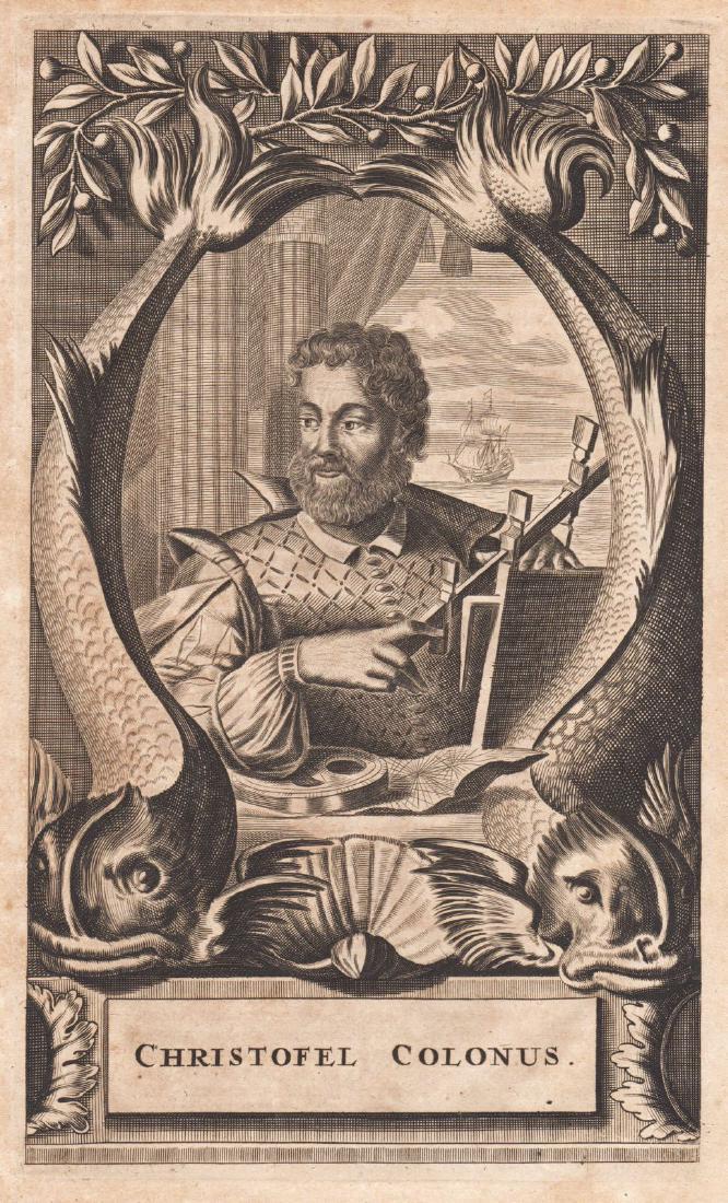 Montanus/Ogilby: Columbus Portrait, 1671 (1 of 1)