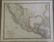 Hall: Antique Map of Mexico and Guatemala, 1828