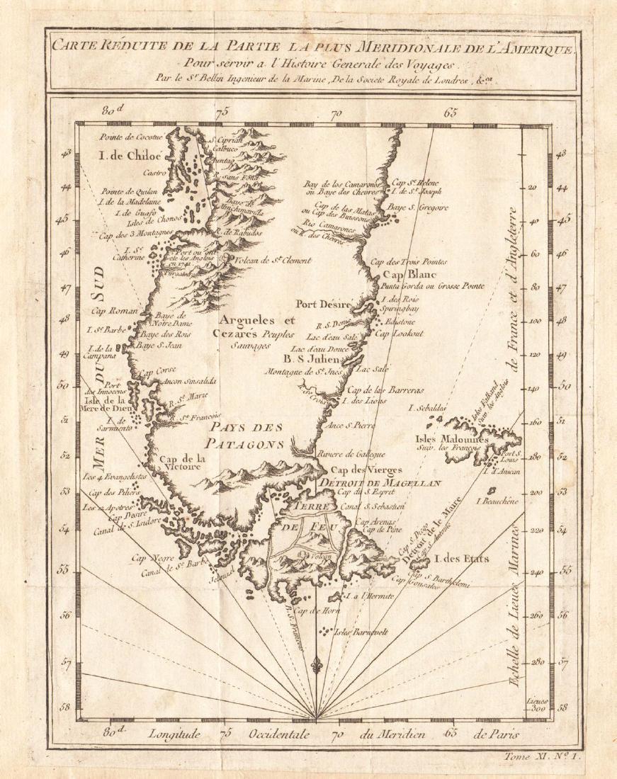 Bellin: Patagonia / Magellanica / Falkland Islands 1753 (1 of 1)