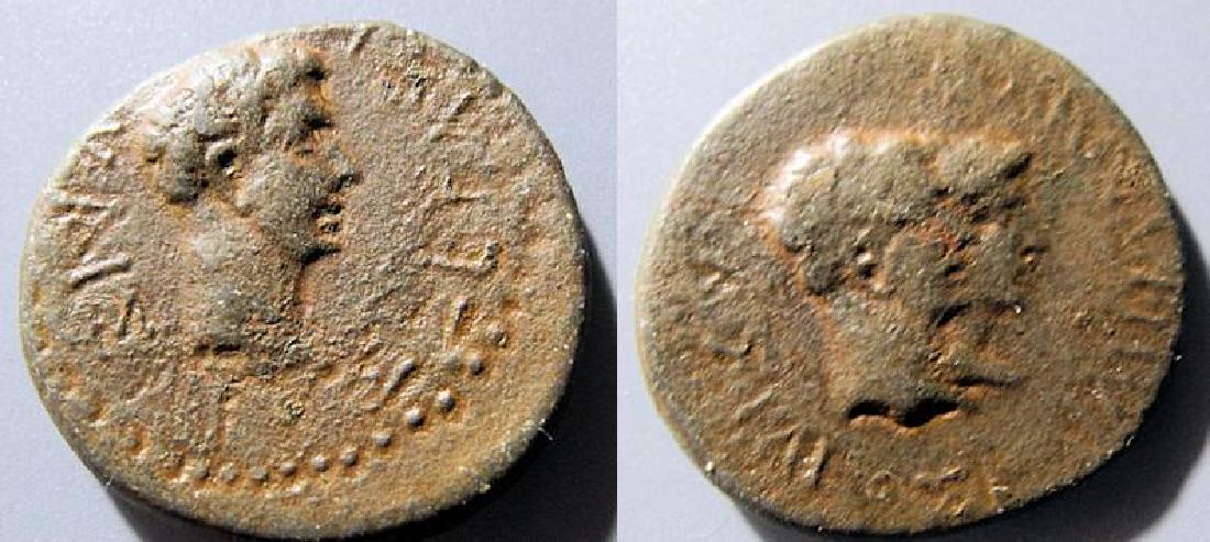 Augustus 27 BC 14 AD AE24 Kings Thrace Rhoemetalkes I (1 of 1)