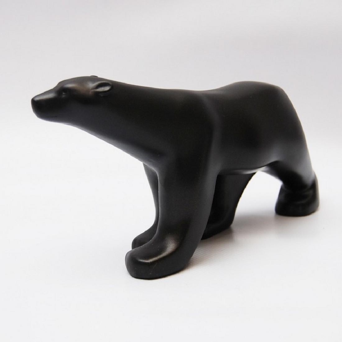 After François Pompon: Dark Polar bear Ours Blanc: Item: After François Pompon: Dark Polar bear Ours Blanc statue Maker: Mouseion CollectionOrigin: Netherlands Date/Period: 2017 Materials: Polystone Size: H. 4.72 x W 8.66 inch Dark Polar bear Ours Bl