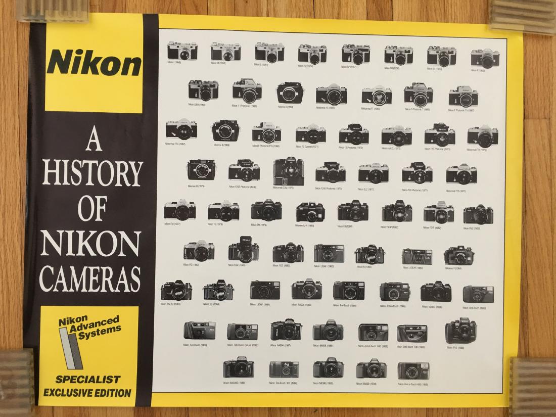 POSTER - A HISTORY OF NIKON CAMERAS (1 of 2)