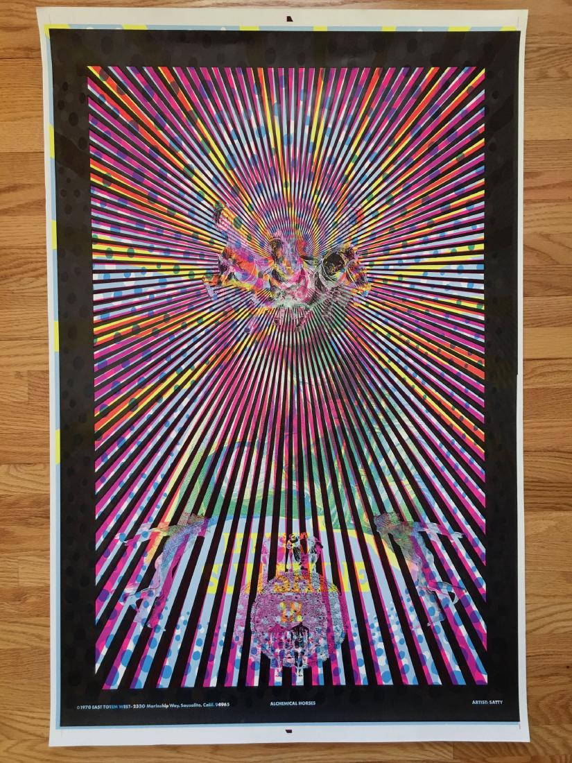 ALCHEMICAL HORSES - EAST TOTEM WEST: FEATURED ITEM - ALCHEMICAL HORSES - EAST TOTEM WEST You are looking at art history ! East Totem West was certainly one of the most significant poster companies from the late-1960s. They created psyche