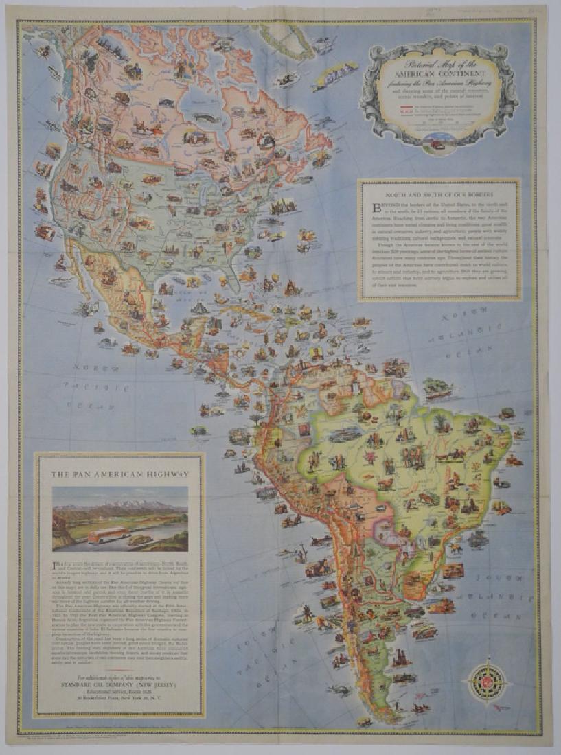 Pictorial Map of the American Continent, 1940 (1 of 5)
