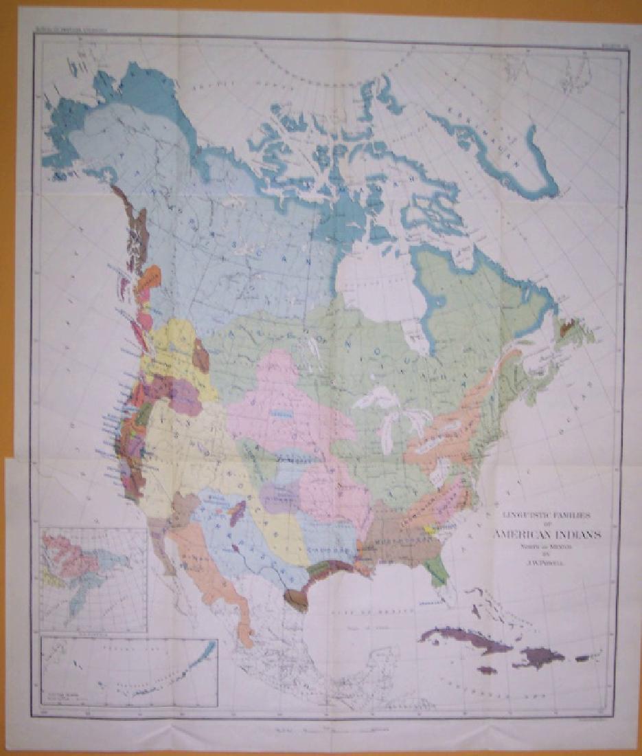 Linguistic Families of American Indians North of Mexico (1 of 3)