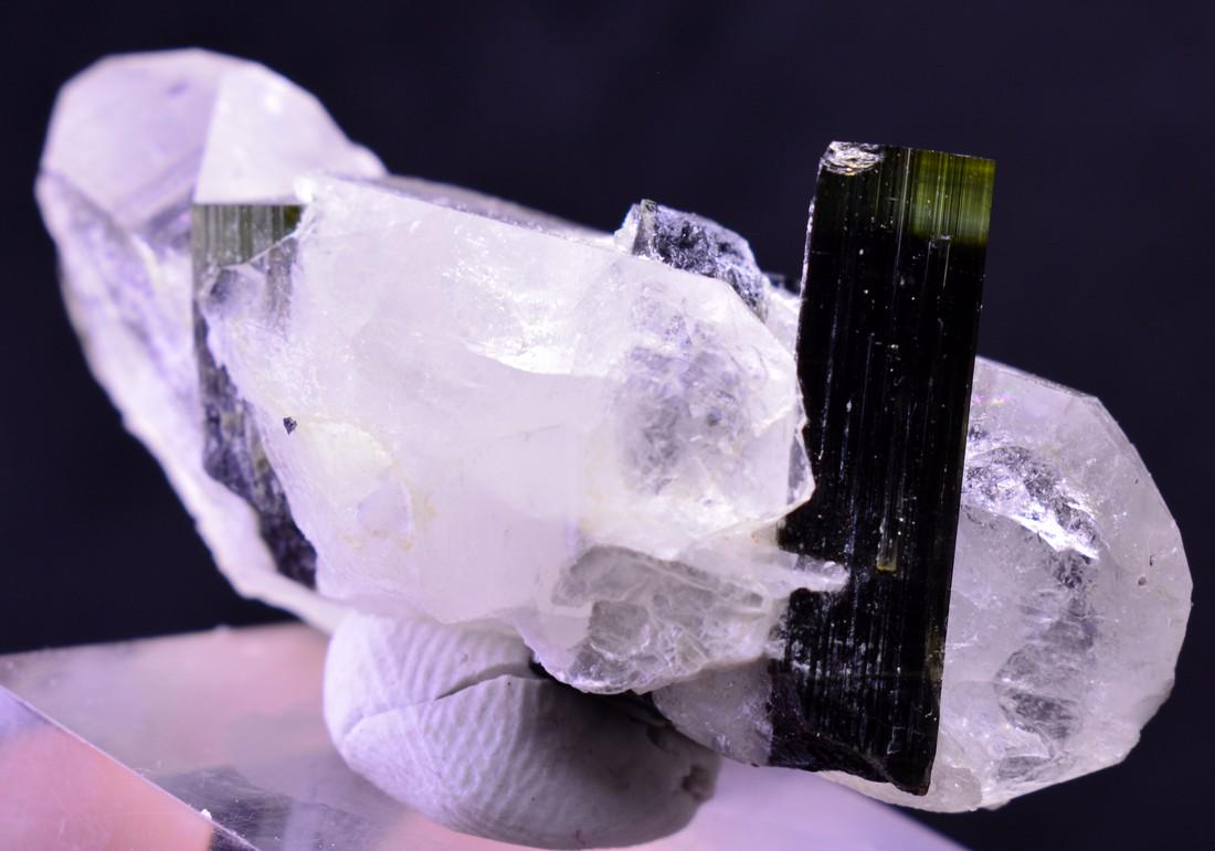 Green Cap Tourmaline Stiknala Specimen: Item: Green Cap Tourmaline Stiknala Specimen Weight: 26 Grams Origin: Pakistan Materials: Specimen Size: 51 x 24 x 24 mm Tratment: Natural No Reserve: This lot starts at $1 and has no reserve as a cou