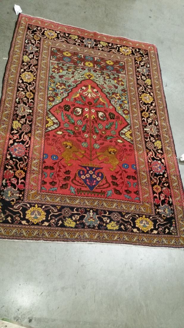 Persian Tabriz Wool Pile Hand Knotted Rug 4.3x6.1 (1 of 4)