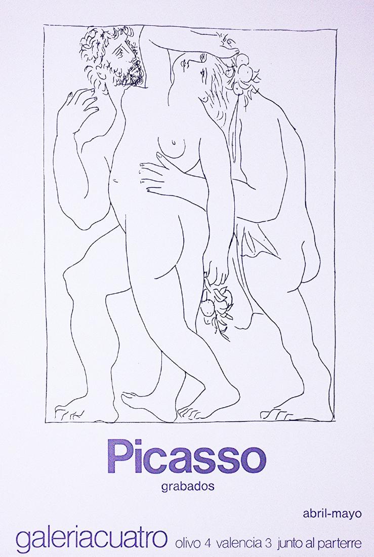 Picasso Poster 1980 Exhibition “Grabados” (1 of 3)