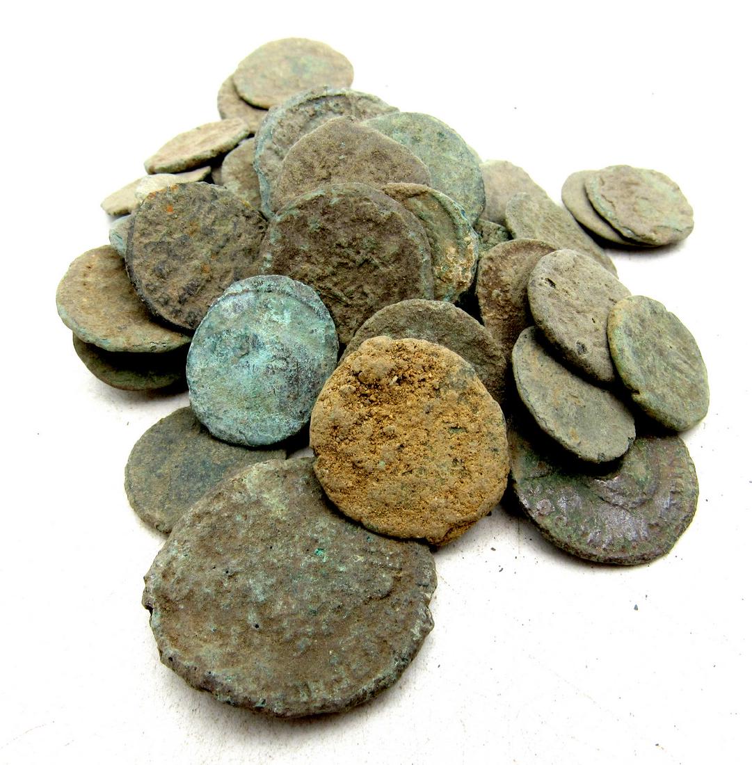 Lot of 50 Premium Quality Roman Coins for Cleaning (1 of 2)