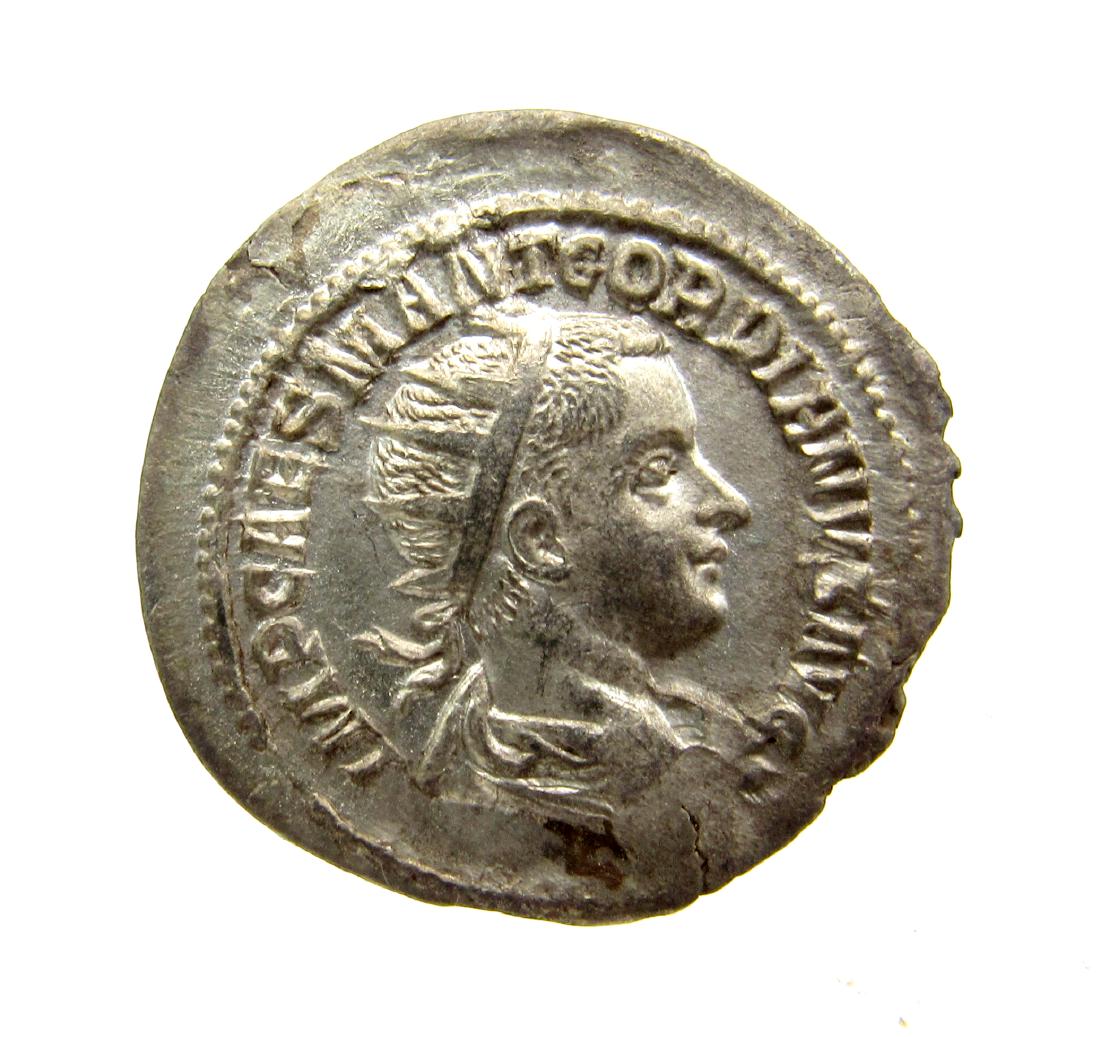 Superb Roman AR Antoninianus of Gordian III: Superb Roman AR Antoninianus of Gordian III ca. 3rd C AD Superb Roman AR Antoninianus of Gordian III, RV. Pax. All coins come with a Lifetime Guarantee of Authenticity Silver Obtained from an old Brit