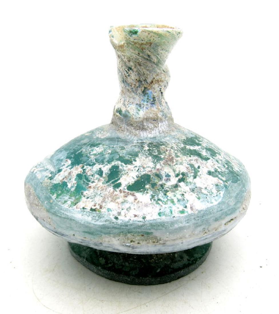Ancient Roman/ Byzantine Glass Flask (1 of 4)