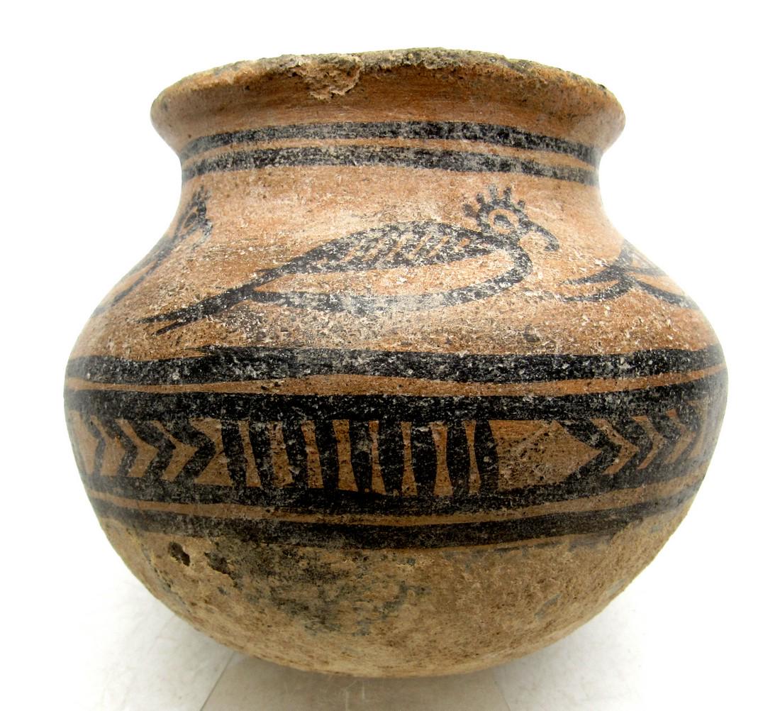 Ancient Indus Valley Terracotta Jar with Bird Motif (1 of 4)