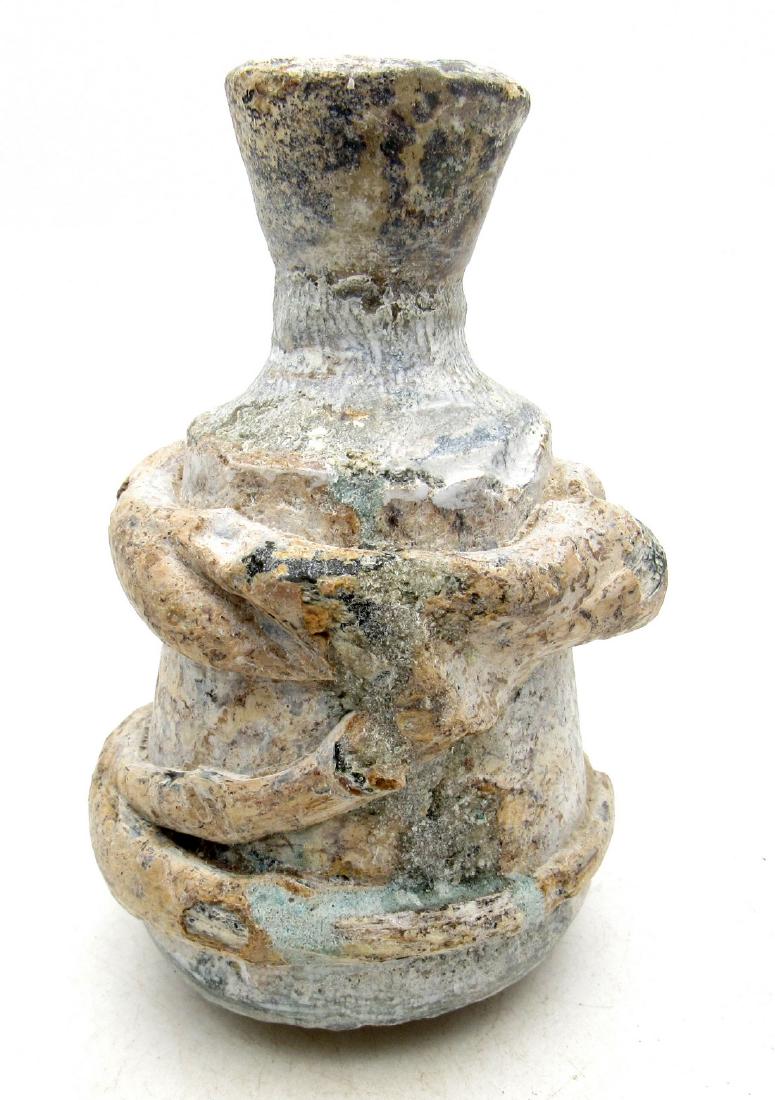 Ancient Roman/ Byzantine Glass Flask (1 of 4)
