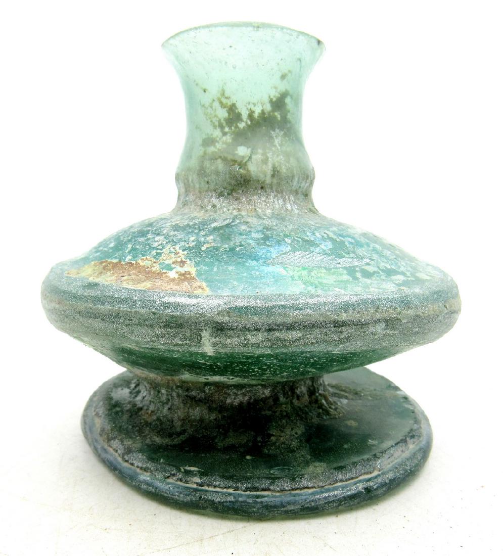Ancient Roman/ Byzantine Glass Flask (1 of 4)