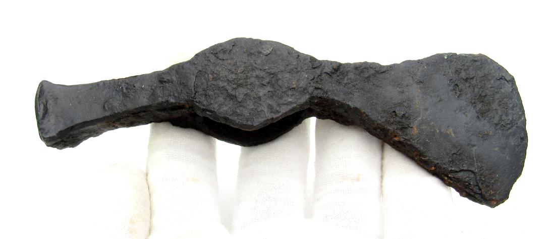 Medieval Viking Iron Military Axe with Hammer (1 of 3)
