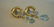 14K Yellow Gold Blue Topaz Diamond Earrings, 4.06ctw