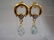 14K Yellow Gold Blue Topaz Diamond Earrings, 4.06ctw - 5