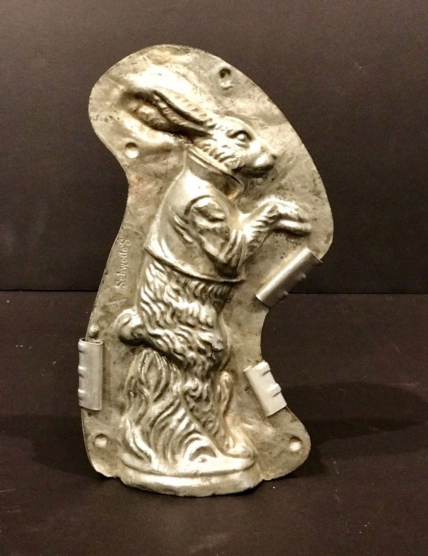 Standing Rabbit Chocolate Mold, Early 20th Century (1 of 3)