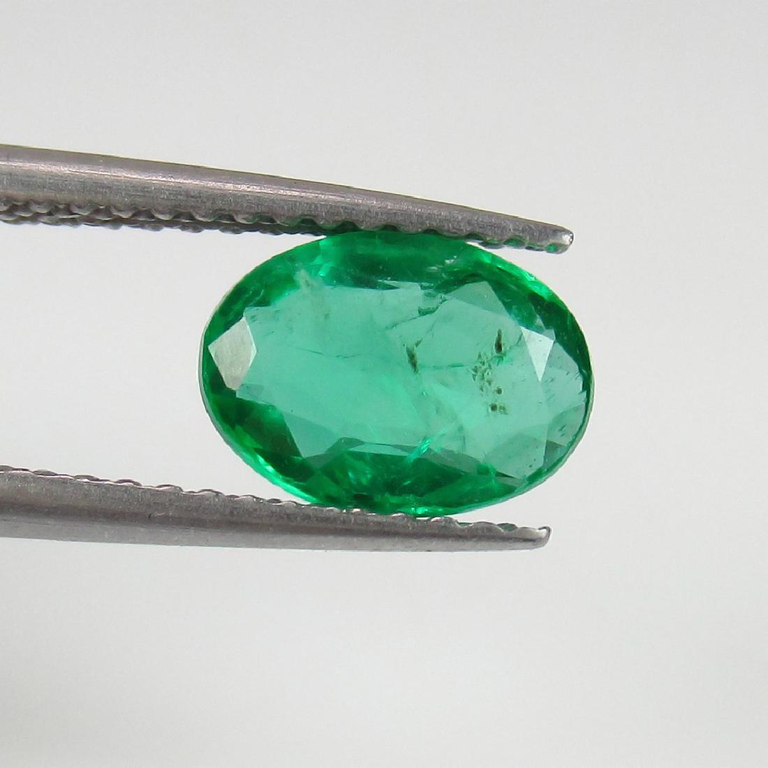 1.27 Carat Loose Zambian Emerald Oval cut Green (1 of 3)