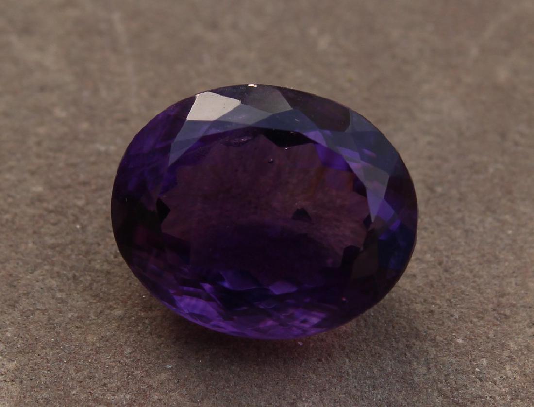 NR, 12.75 Carat Loose Amethyst Oval Cut (1 of 4)