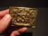 Civil War Confederate CSA Belt Buckle Plate SOLID Brass - 4