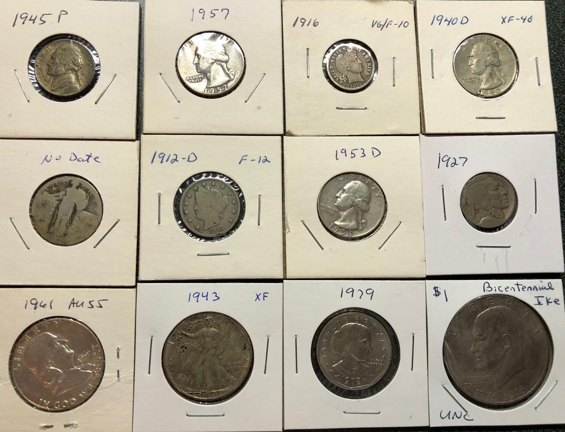 17 Coin Odd Lot Including Silver Coins (1 of 6)