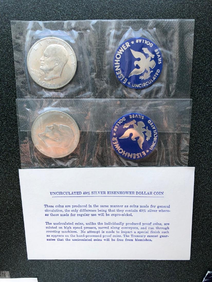 2-1971 Eisenhower Silver Dollar Sets (1 of 2)