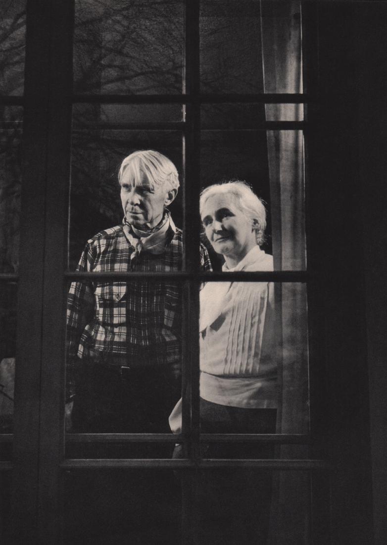 BERNARD HOFFMAN - Carl Sandburg and his Wife: Artist: BERNARD HOFFMAN Print Title: Carl Sandburg and his Wife Medium: Sheet-fed Gravure Printing Date: 1939 Printed in the USA Image Size: 7.5 X 11 inches Bernard Hoffman (1913–1979) was an Americ