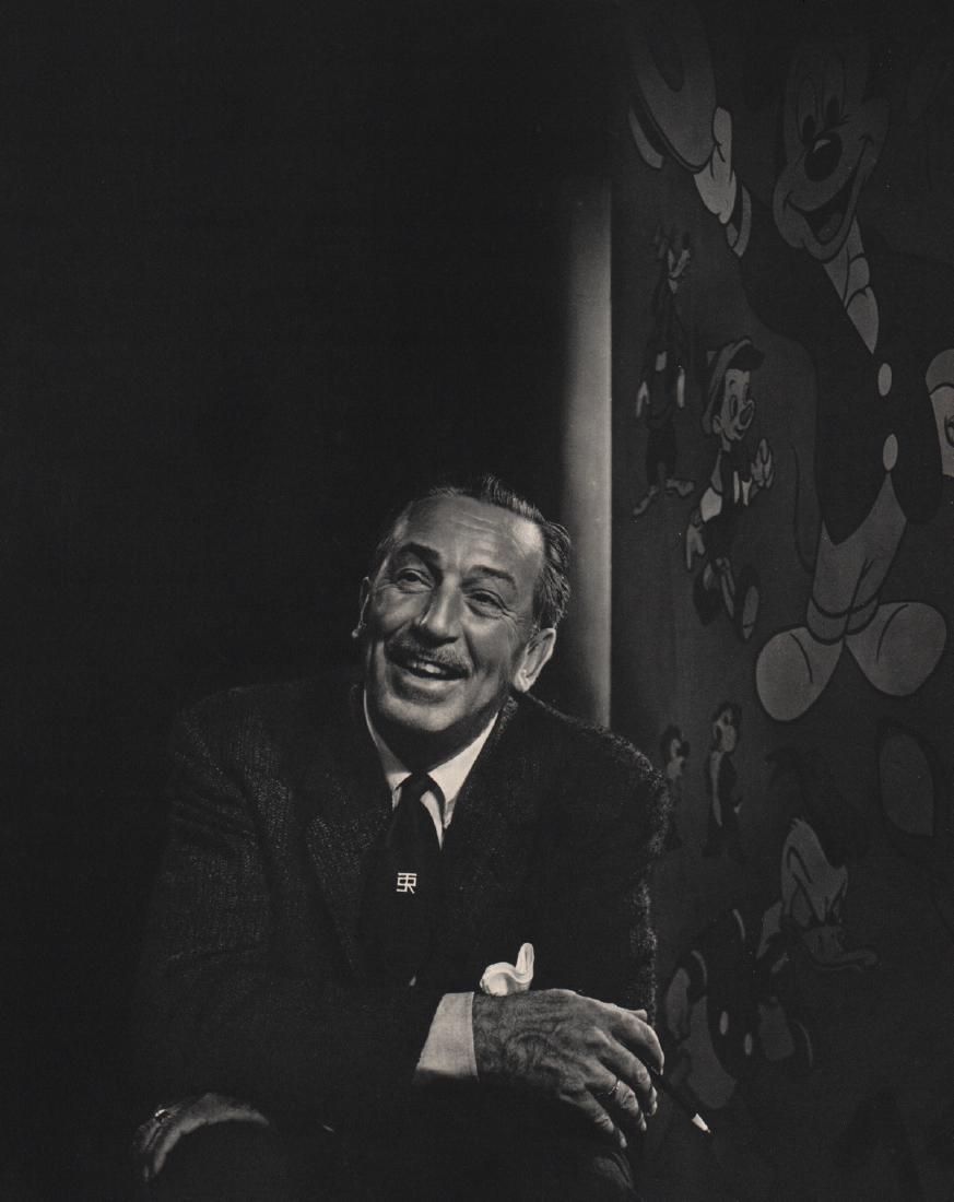 YOUSUF KARSH - Walt Disney: Artist: YOUSUF KARSH Print Title: Walt Disney Medium: Sheet-Fed Gravure Printing Date: 1960 Printed in Netherlands Image size approx. 9.25 X 11.5 inches Yousuf Karsh(1908-2002) was an Armenian-Canadia