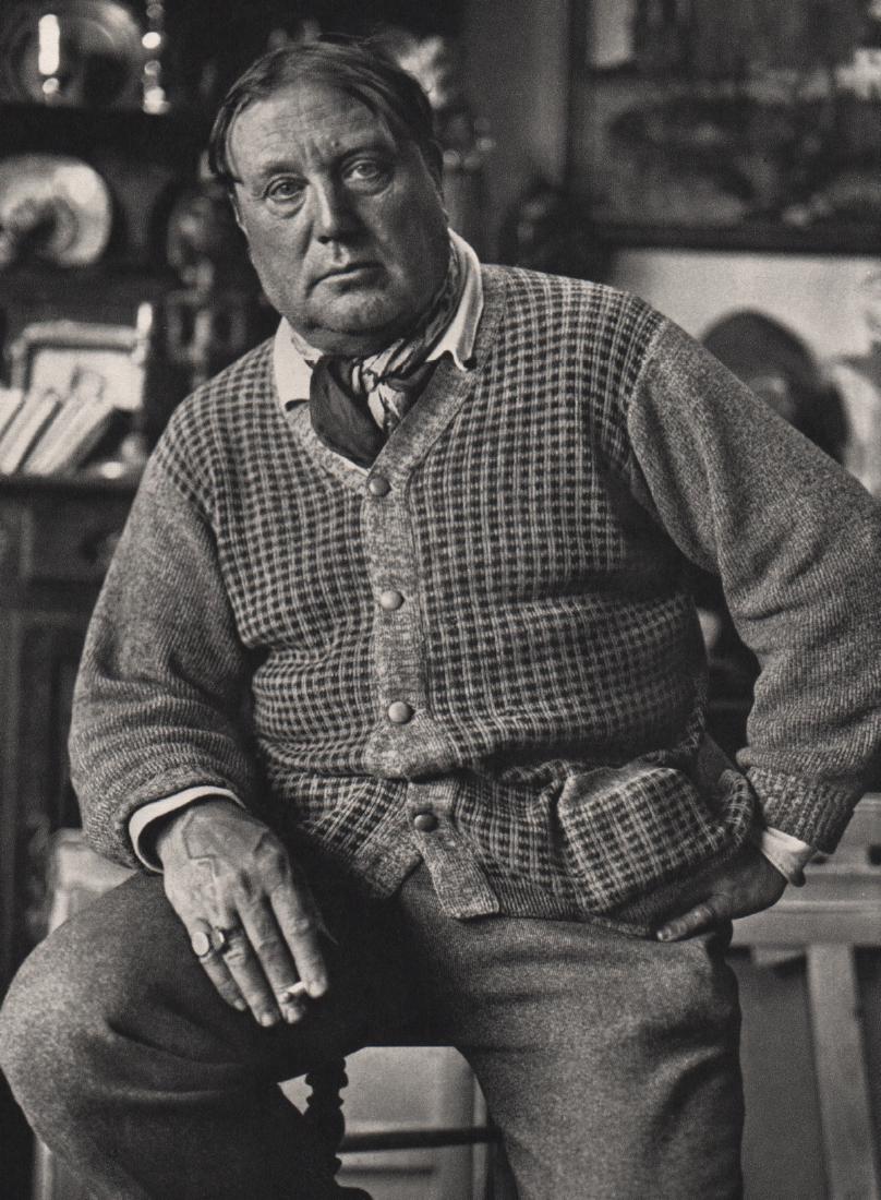 ANDRE KERTESZ - Maurice Vlaminck, 1928: Artist: ANDRE KERTESZ Print Title: Maurice Vlaminck, Paris, 1928 Medium: Sheet-Fed Gravure Printing Date: 1972 Printed in France Image size approx. 6 x 8.5 inches Andre Kertesz(1894-1985) born Kertesz