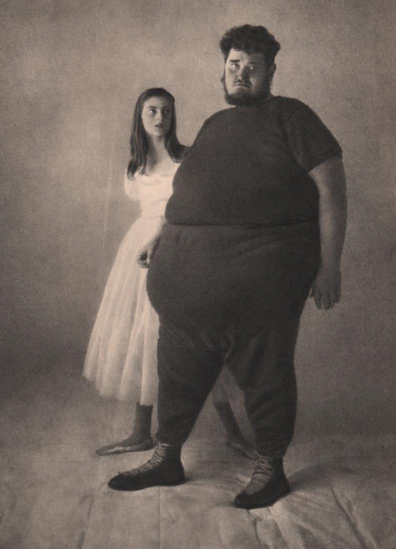 IRVING PENN - Young Couple: Artist: IRVING PENN Print Title: Young Couple Medium: Sheet-Fed Gravure Printing Date: 1947 Printed in France Image Size: 6.5 X 9 inches Irving Pennwas an American photographer known for his fashion p