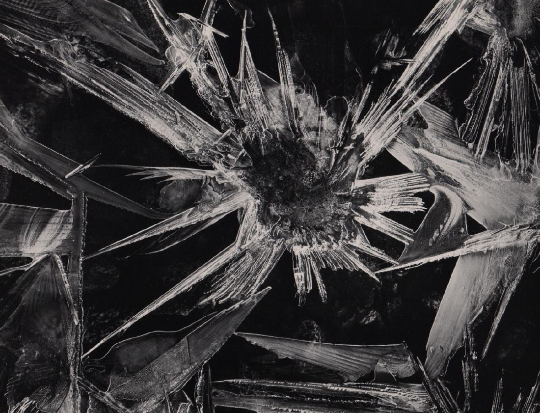 BRETT WESTON - Ice Form: Artist: BRETT WESTON Print Title: Ice Form, Mono Lake, 1964 Medium: Duo-tone Photo-Lithograph Folio limited edition of 2500 Printing Date: 1969 Printed in the USA Image Size: 9.5 X 7.5 inches Brett We