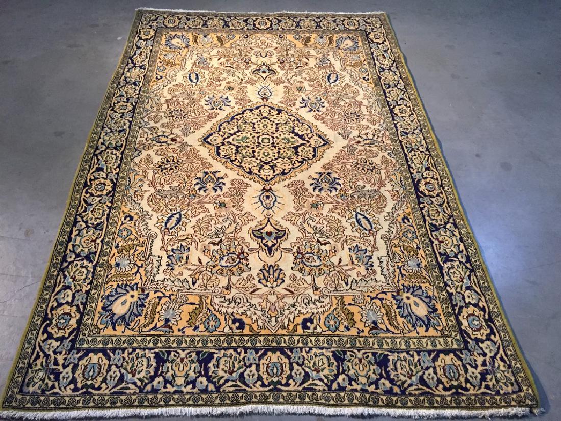 Unique Wool Persian Qum Rug 4.6x6.10 (1 of 9)