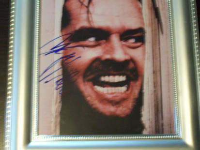 Jack Nicholson - Signed Photo with COA: Jack Nicholson - Signed Photo with COA 2005 8 by 10 inches Please note that this lot has a confidential reserve. When you leave a bid in advance of the auction, submit your maximum. The bidder who has