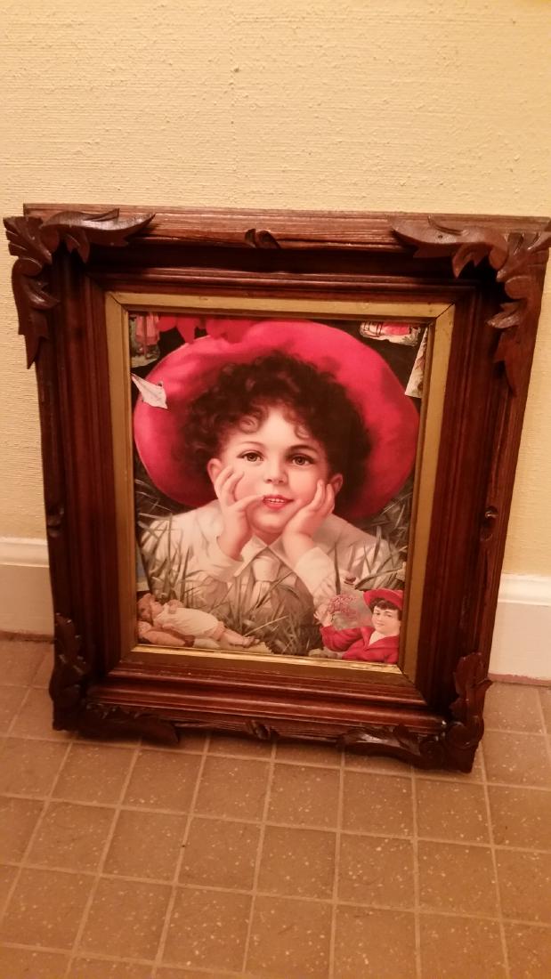 Filigree Adirondack Frame with Charming Boy Print (1 of 2)