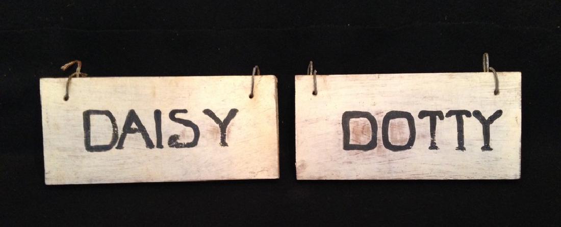 Pair Wooden Barn Signs (1 of 6)