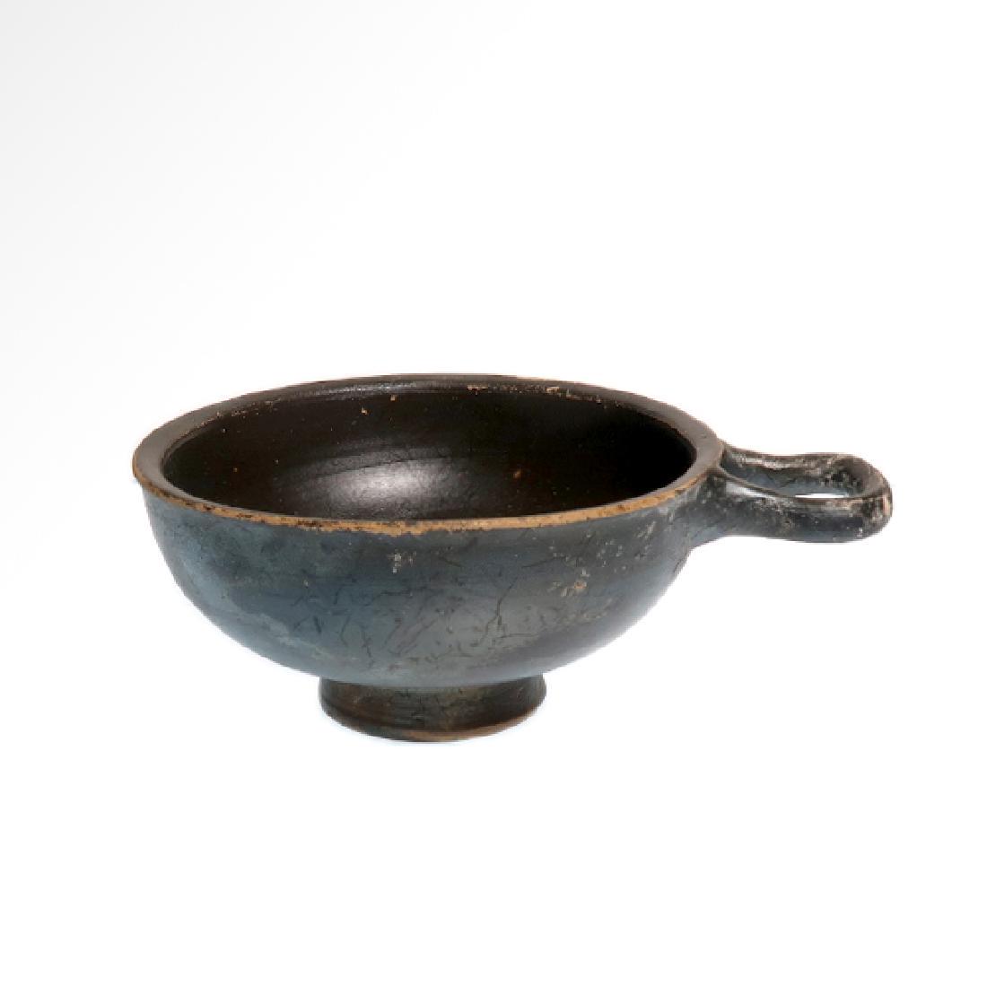 Greek Glazed Pottery Cup, C. 350 BC (1 of 6)