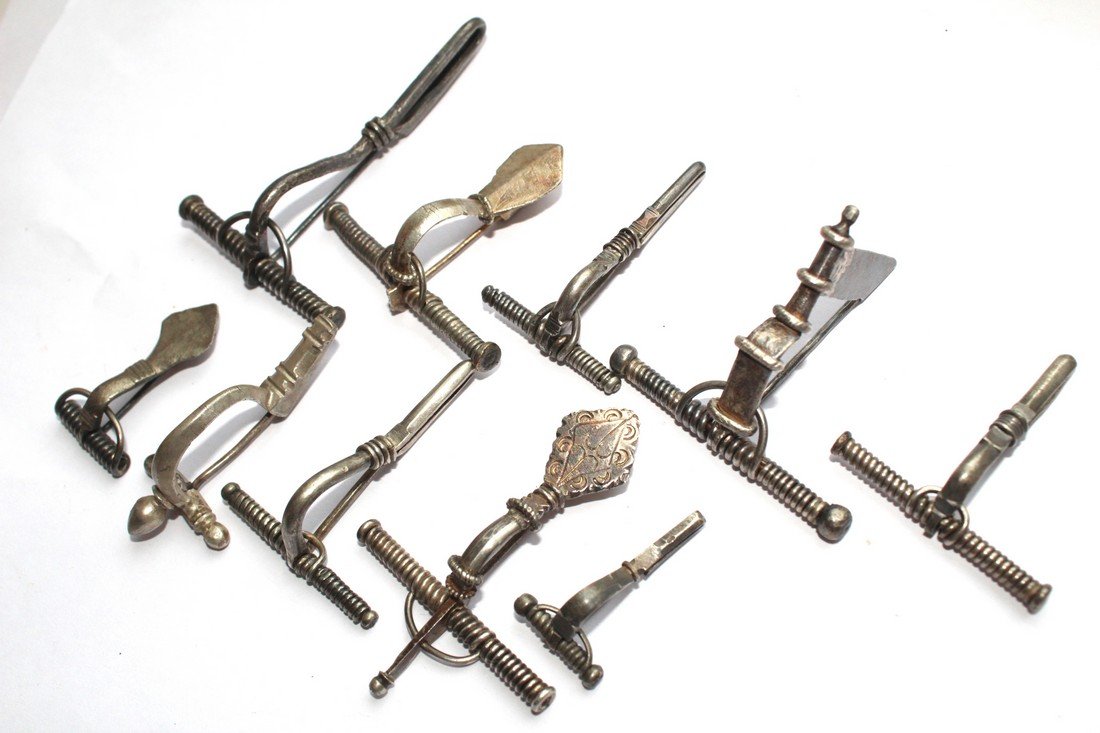 Collection of Silver Restored Fibulas (10 Items) (1 of 6)