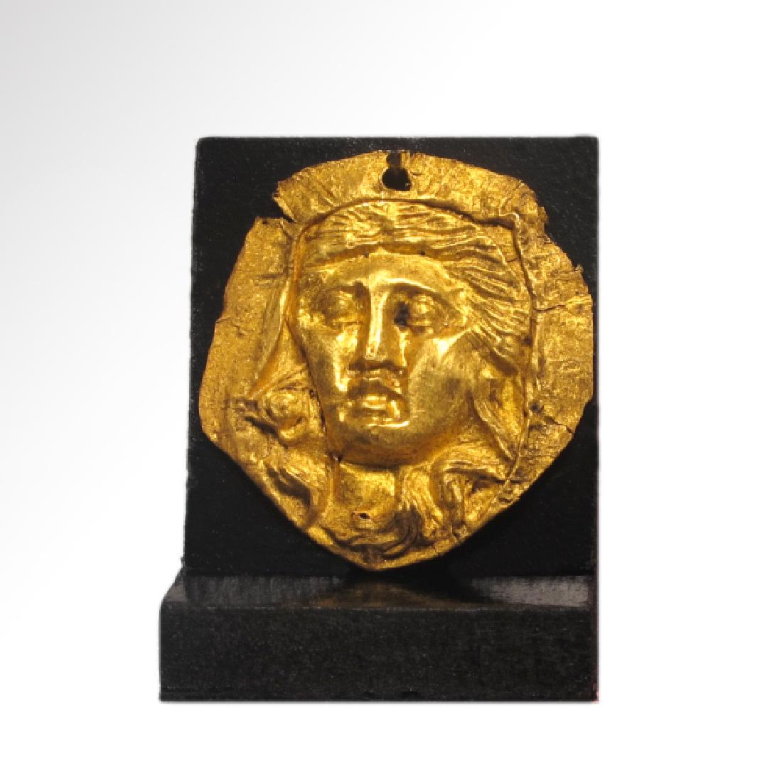 Roman Gold Inlay, Head of a Venus, c. 2nd Century AD (1 of 4)