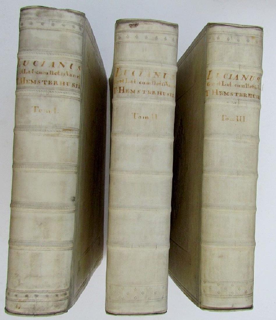 1743 3 Volumes Vellum Bound Antique Books Luciani (1 of 12)