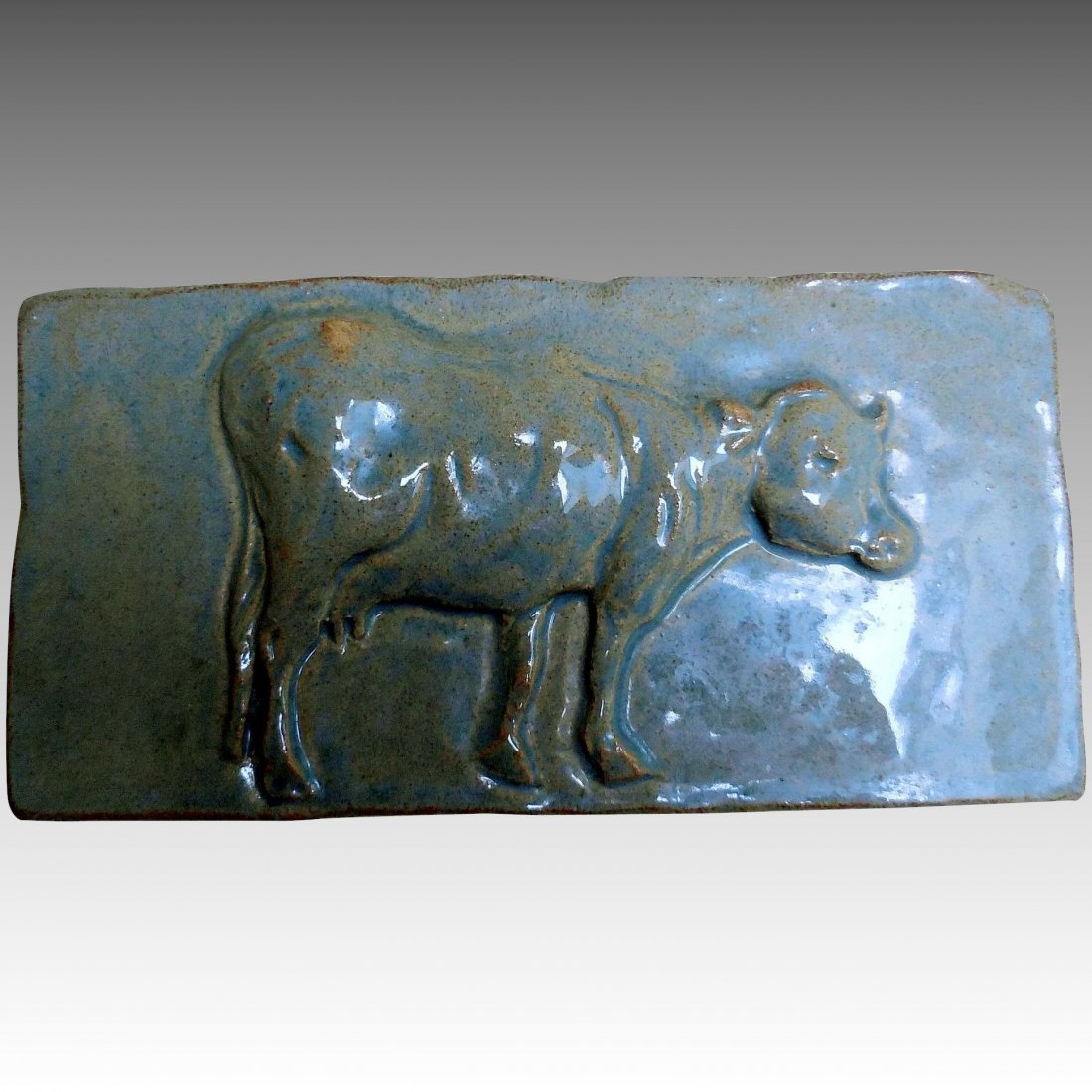 Vintage Ceramic "Cow" Tile (1 of 5)