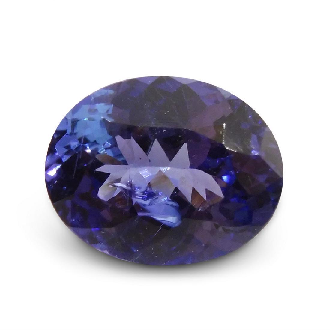 3.84 Carat Loose Oval IGI Certified Tanzanite (1 of 8)