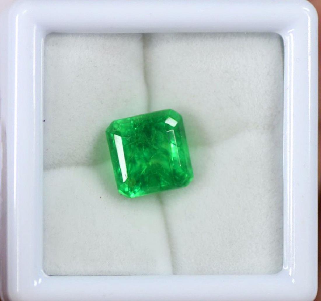 7.15 Carat EGL Certified Natural Green Emerald Gemstone (1 of 3)