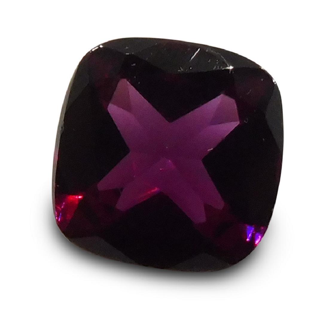 2.3 Carat Loose Square Cushion Raspberry Garnet - NR (1 of 8)