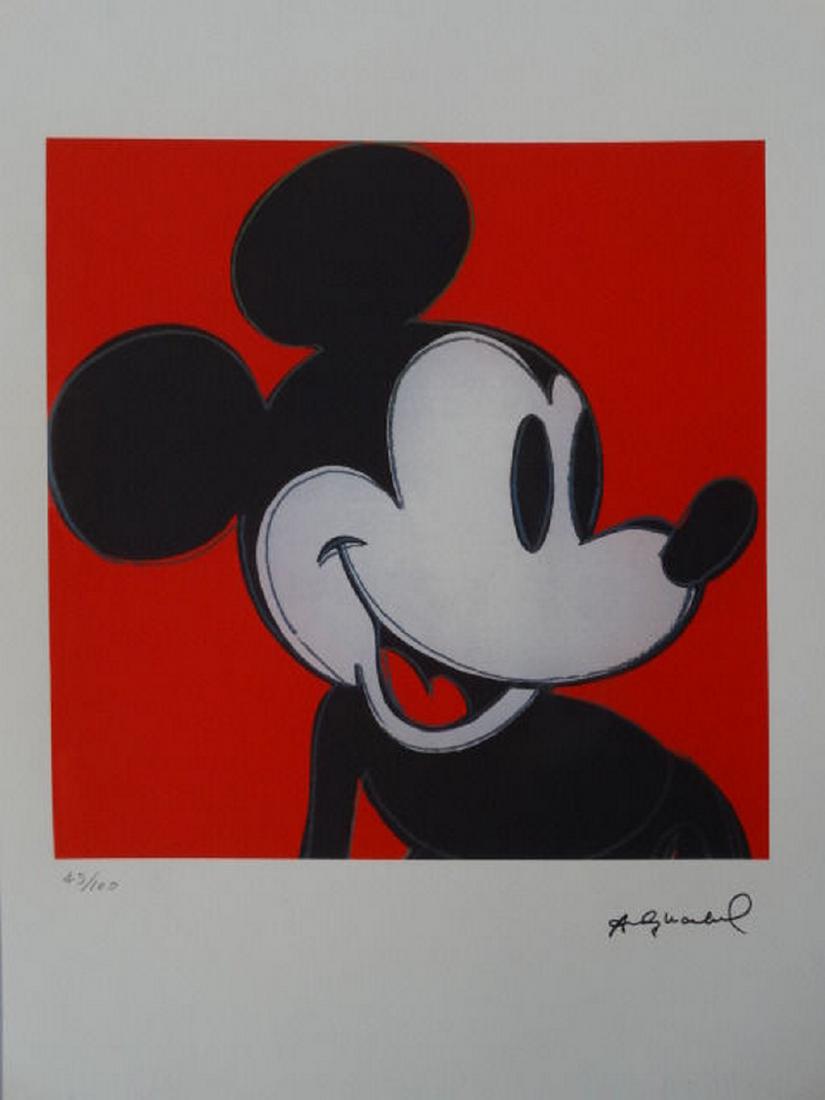Andy Warhol, After Mickey Mouse Lithograph (1 of 6)