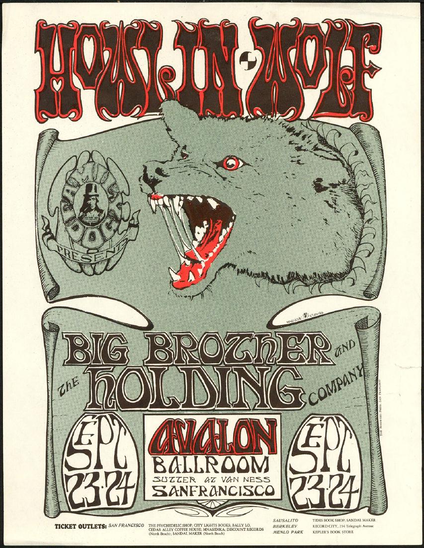 Popular FD-27 Howlin' Wolf Handbill (1 of 1)