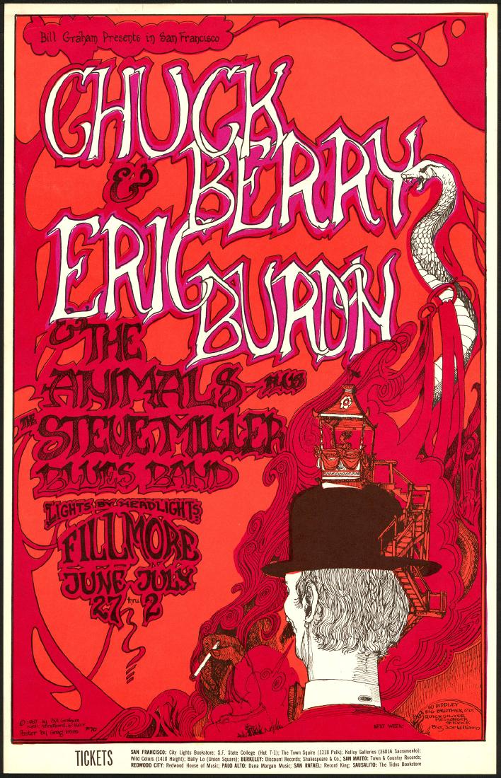 Gorgeous BG-70 Chuck Berry Poster (1 of 1)