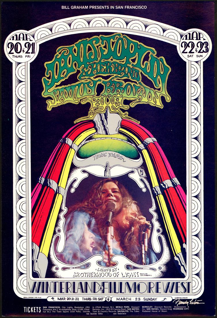 Beautiful Signed BG-165 Janis Joplin Poster (1 of 1)