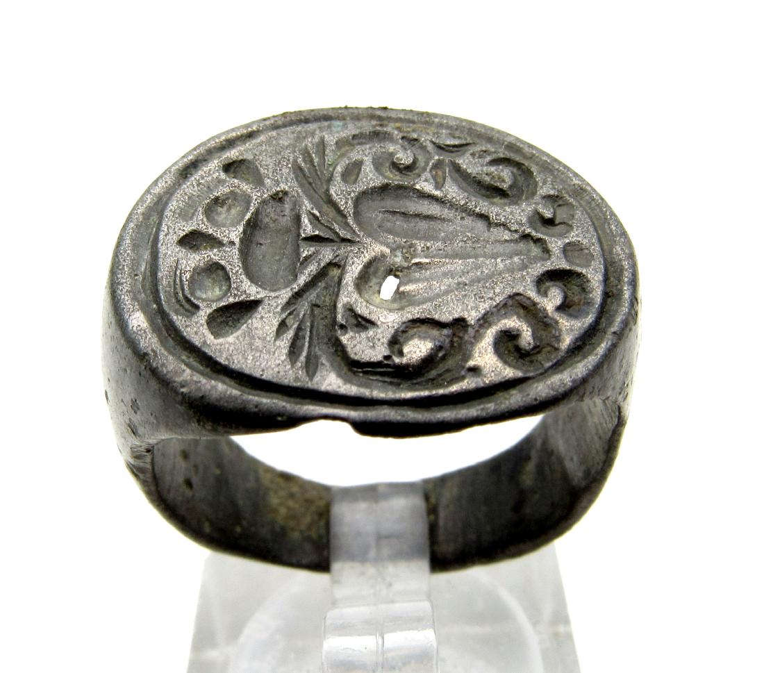 Medieval Crusaders Bronze Heraldic Ring (1 of 3)