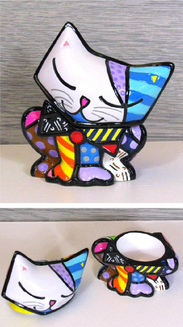 Romero Britto: Cat Trinketbox statue (1 of 5)